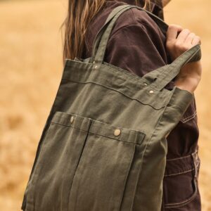 Sac à main à double poche frontale – Image 5