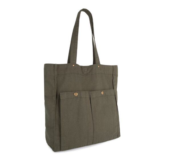 Sac à main à double poche frontale