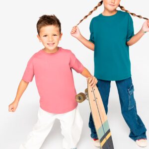 T-shirt écoresponsable à épaules tombantes enfant – Image 3