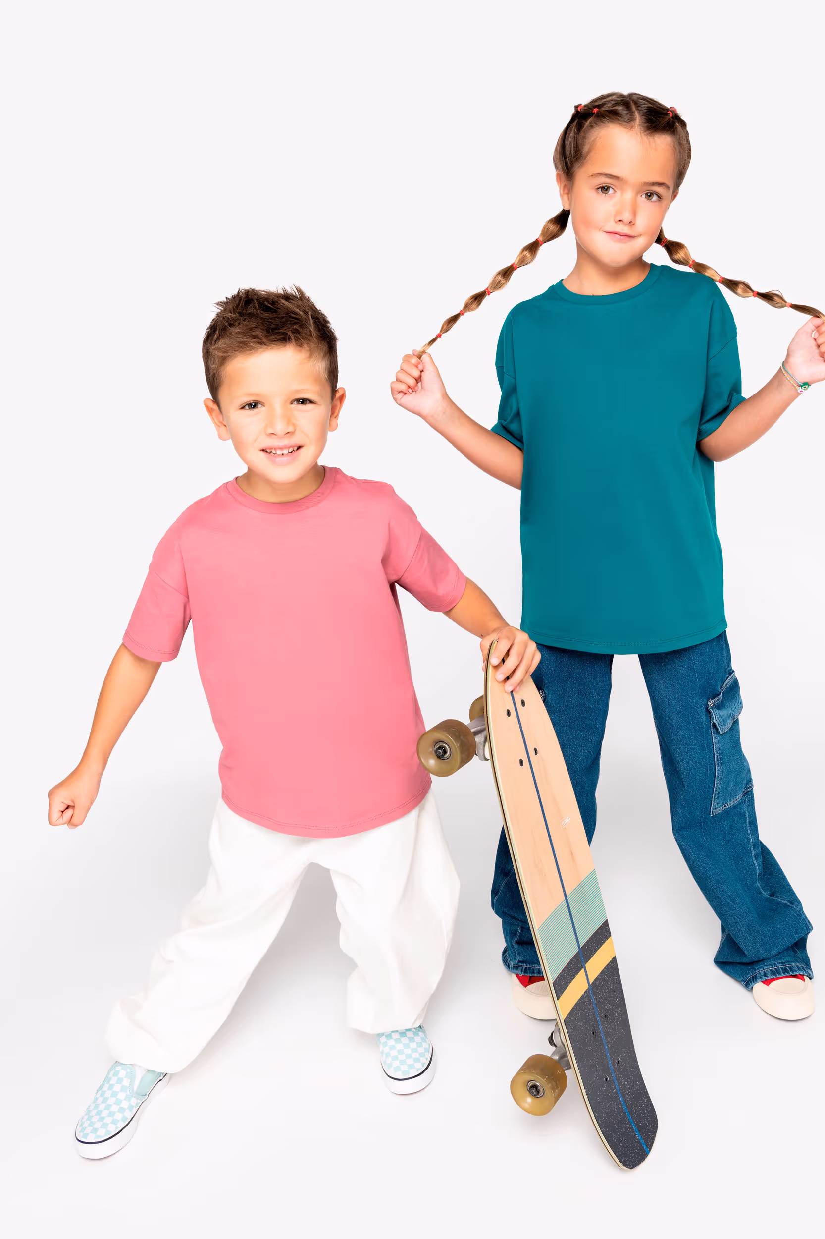 T-shirt écoresponsable à épaules tombantes enfant – Image 3
