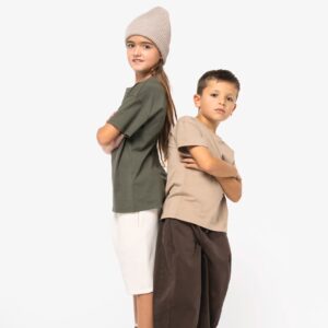T-shirt écoresponsable à épaules tombantes enfant – Image 2