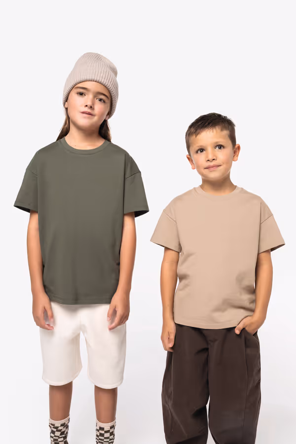 T-shirt écoresponsable à épaules tombantes enfant