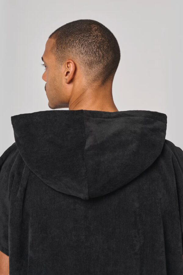 Poncho éponge à capuche unisexe