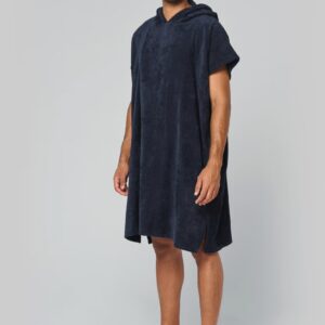 Poncho éponge à capuche unisexe – Image 3