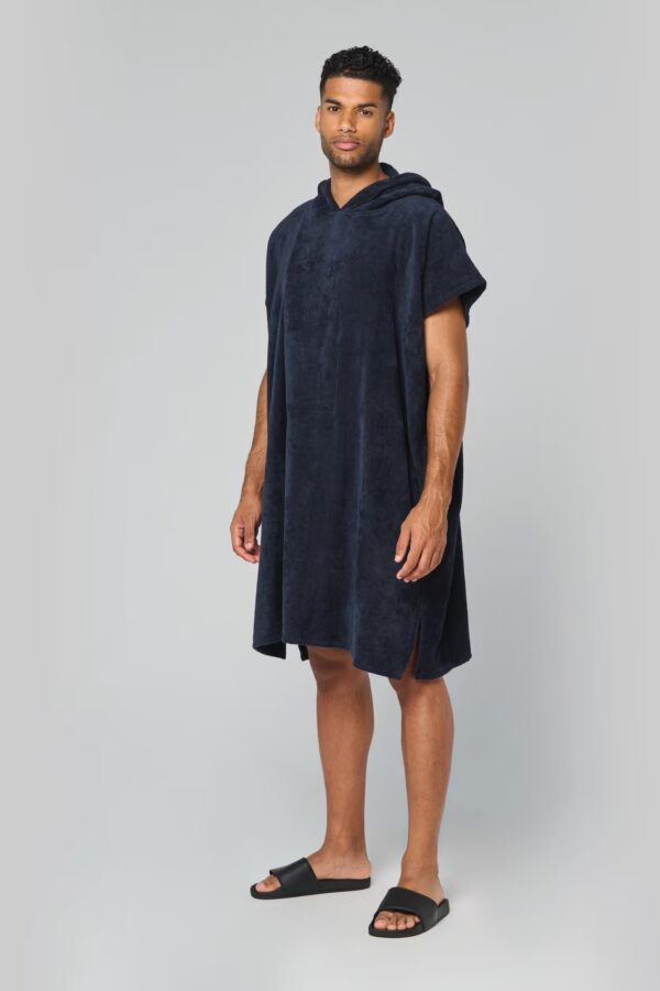 Poncho éponge à capuche unisexe