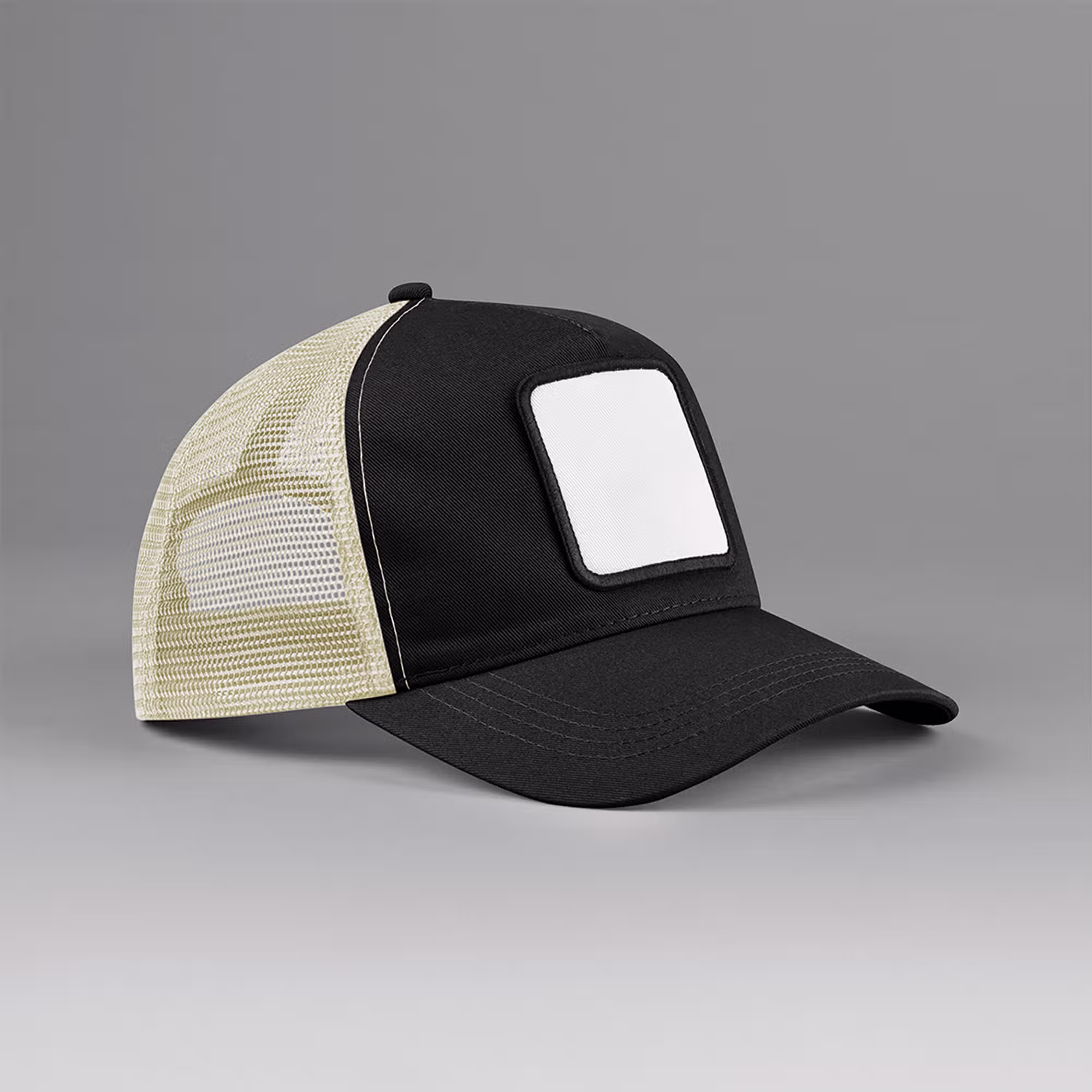 Casquette trucker 5 panneaux avec patch carré – Image 5