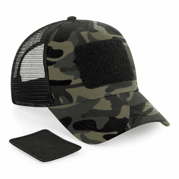 Casquette Filet Réglable à l'Arrière avec Patch Amovible