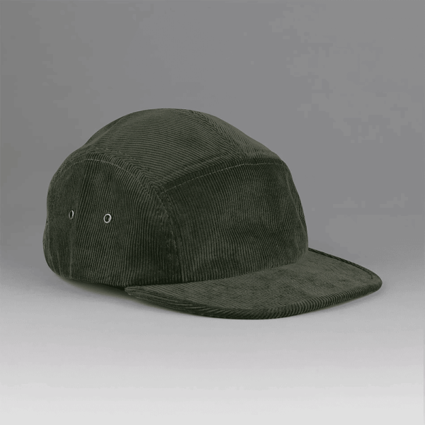 Casquette campeur 5 panneaux en velours