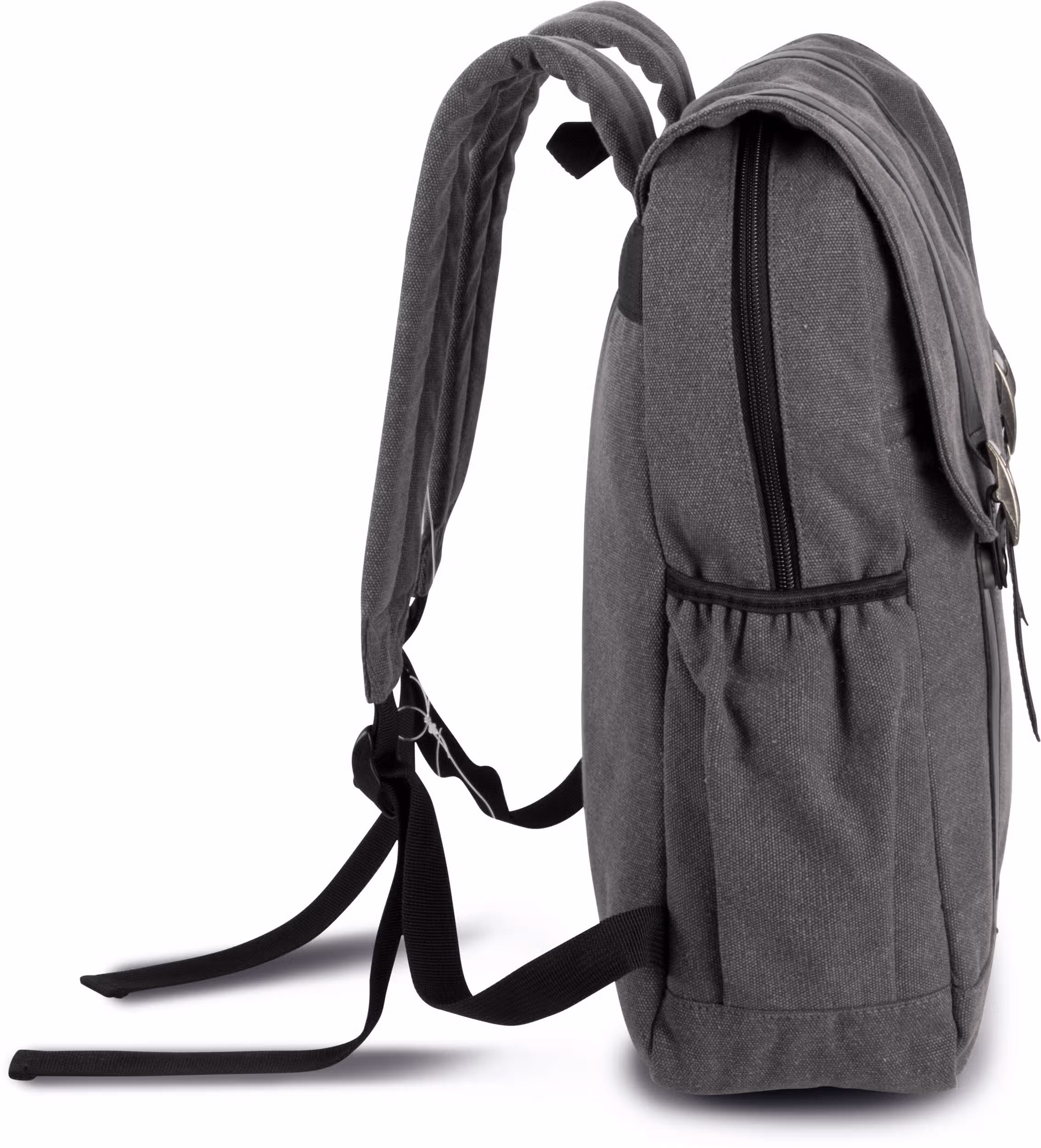 Sac à dos en toile à rabat – Image 7