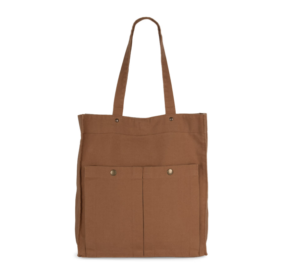 Sac à main à double poche frontale